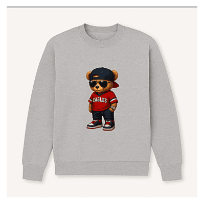 Eagle Fan Bear Crewneck Eagle Fan Bear Crewneck