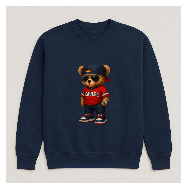 Eagle Fan Bear Crewneck Eagle Fan Bear Crewneck