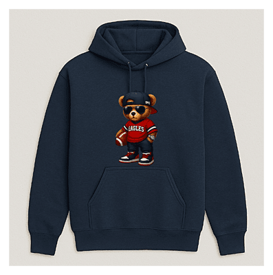 Eagle Fan Bear Pocket Hoodie Eagle Fan Bear Pocket Hoodie