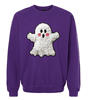 Fuzzy Ghost Crewneck