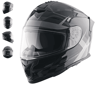 VEGA ZAP ALLIANCE DULL BLACK/GREY D/V (M)