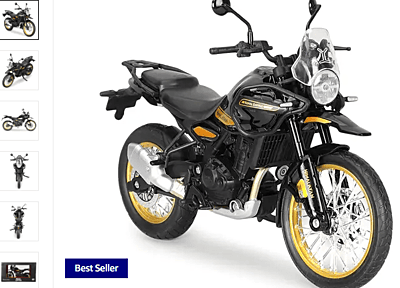 ROYAL ENFIELD NEW HIMALAYAN SCALE MODEL HANLE BLACK