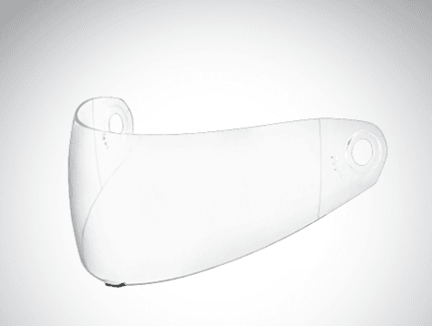 AEROSTAR SPARE PARTS CLEAR VISOR FOR EVO PLUS