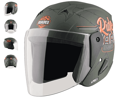 VEGA LARK ROADIES RIDE HARD BATTLE GREEN ORANGE C/V (M)