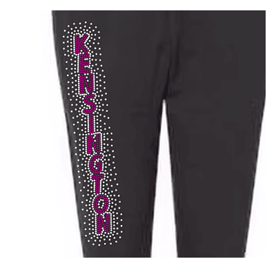 Rhinestone Name Joggers - Custom Colors Rhinestone Name Joggers - Custom Colors