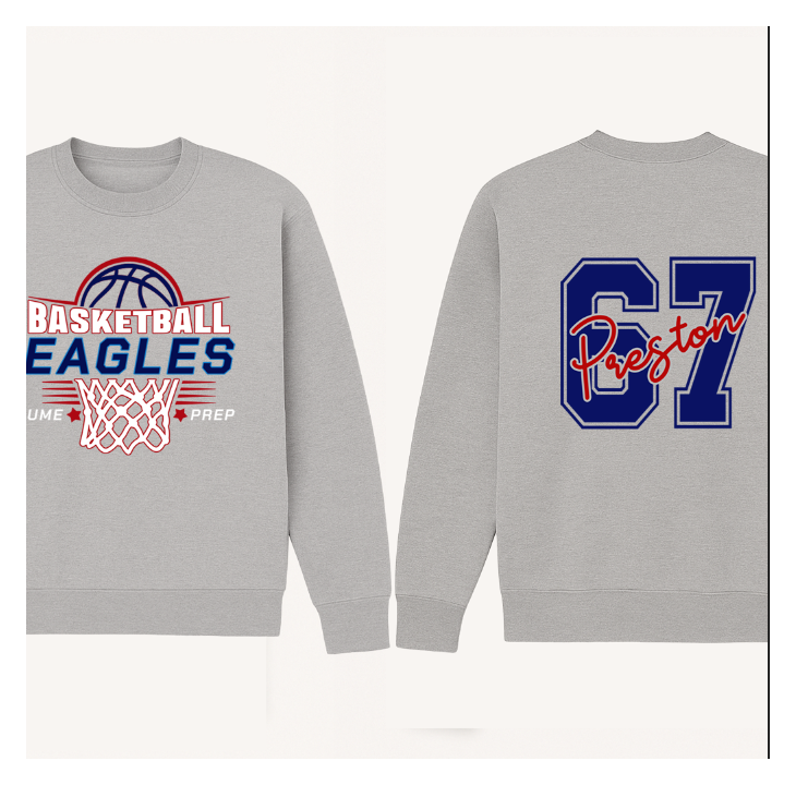 Eagles Basketball Grey