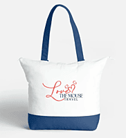 Tote Bag 15"x18" Zip Top Cotton Tote Bag
