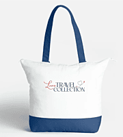 Tote Bag 15"x18" Zip Top Cotton Tote Bag