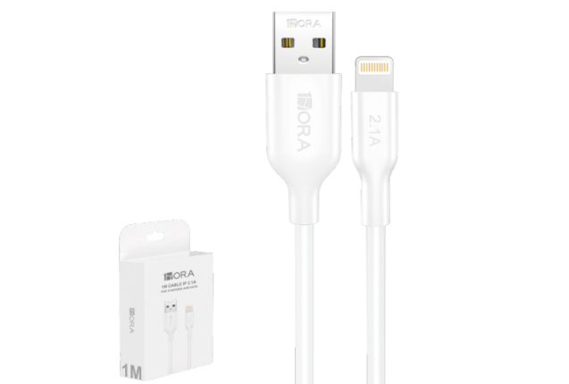 Cable 1Hora USB Tipo-C a Lightning, 1 Metro, Carga Rápida 3A - CAB273