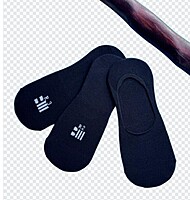 Invisible Black  Socks 3 Pcs
