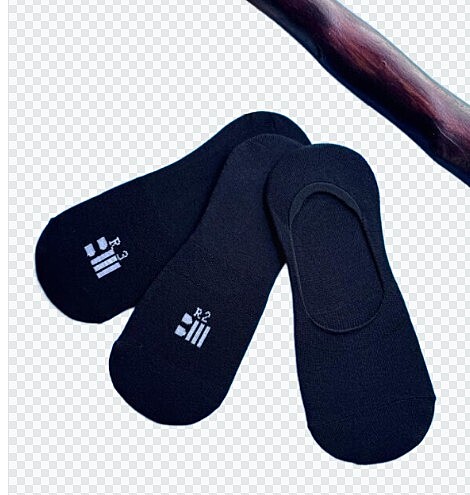 Invisible Black  Socks 3 Pcs