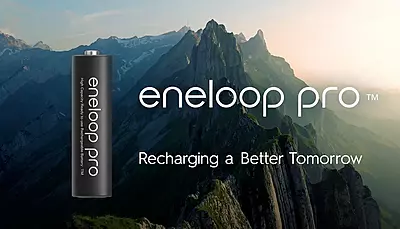 Panasonic eneloop pro AA 2550mAh Rechargeable Ni-MH Batteries | High Capacity | Low Self Discharge | Ideal for Cameras & Gaming Controllers | Pack of 4