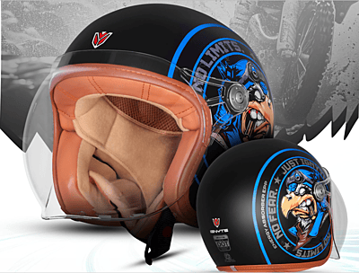 IGNYTE IGN-58 DOT EAGLE GLOSSY BLACK/BLUE C/V 620 MM