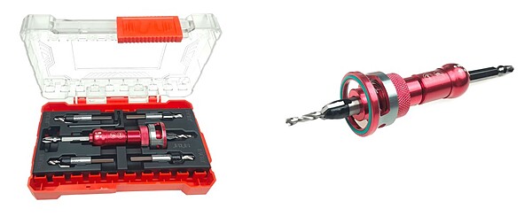 Adjustable Countersink Drill Bit with Depth Stop Collar