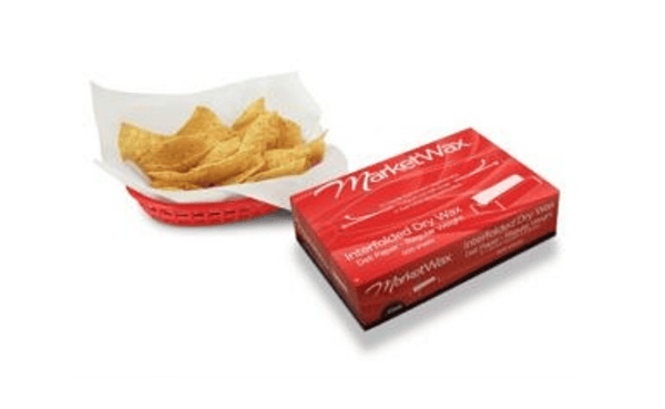 Novolex - Bagcraft MW8 Dry Wax Deli Paper White 8" X 10.75" Interfolded 12 / 500 cs