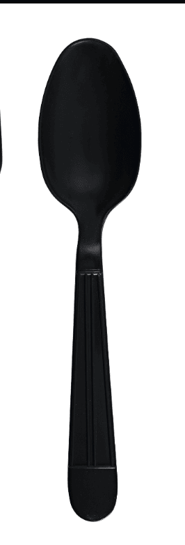 Empress Heavy Weight Teaspoon Polypro Black Dense Pack 1000 / cs