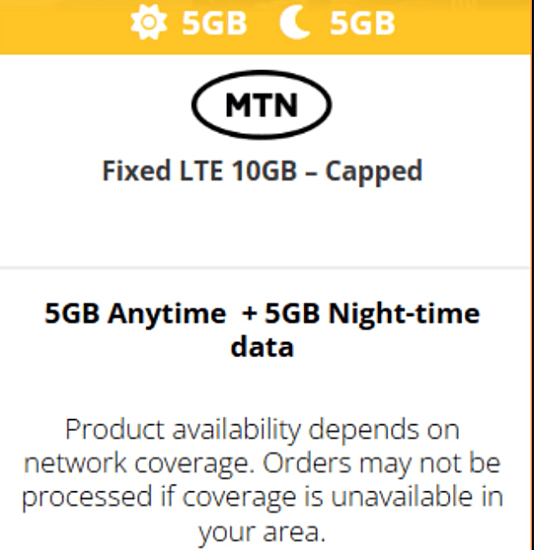 Fixed LTE 10GB - Capped
