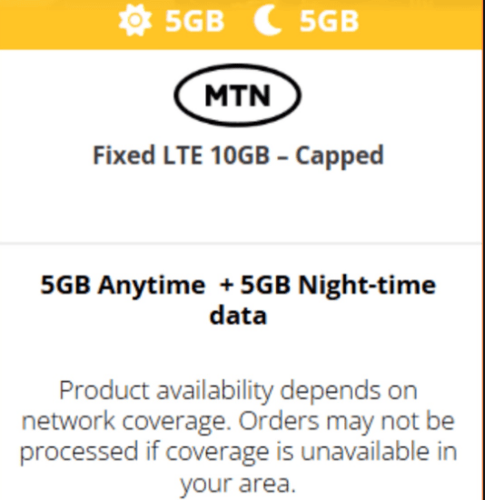 Fixed LTE 10GB - Capped