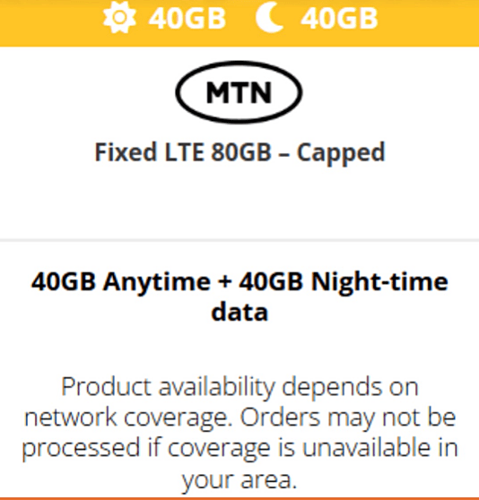 Fixed LTE 80GB - Capped