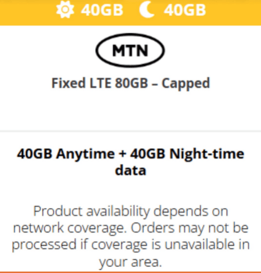 Fixed LTE 80GB - Capped