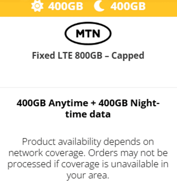 Fixed LTE 800GB - Capped