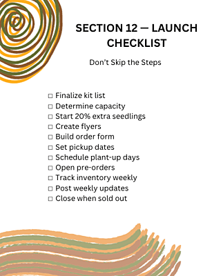 Garden Kit Income System-Seedling Starter