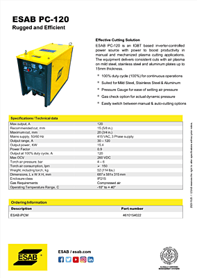 iPCM ESAB Portable CNC Plasma