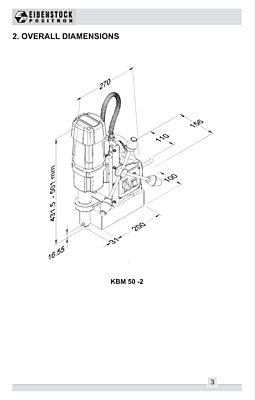 Eibenstock Positron KBM 50 2 Magnetic Core Drilling Machine