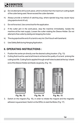 Eibenstock Positron KBM 50 2 Magnetic Core Drilling Machine