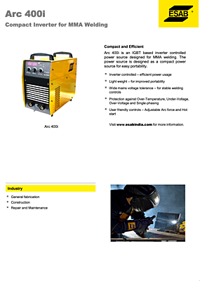 ESAB Arc 400i MMA Welding Machine