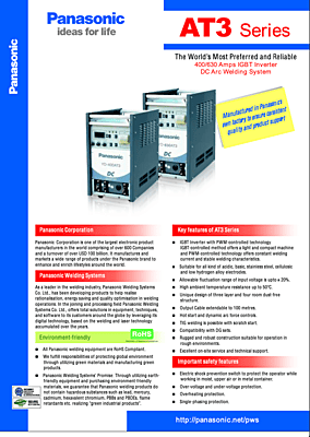 Panasonic YD 400AT3DJV Welding Machine