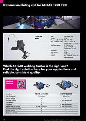 ABICAR welding tractors