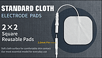 ProTENS 2"x2" Electrodes - Cloth Back - White - 4/ bag - 10 pk (40 electrodes)