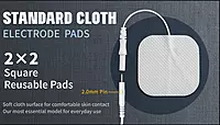 ProTENS 2"x2" Electrodes - Cloth Back - White - 4/ bag - 10 pk (40 electrodes)
