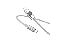 Green Lion Volt Display Nylon Braided 1M Cable USB-C to USB- C PD 100W