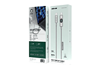 Green Lion Volt Display Nylon Braided 1M Cable USB-C to USB- C PD 100W
