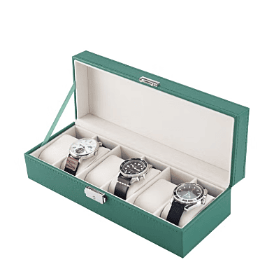 Green Lion Classic Watch Box 6 slots with Glass