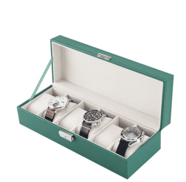 Green Lion Classic Watch Box 6 slots with Glass