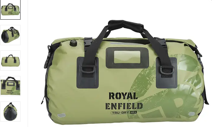 ROYAL ENFIELD CAMO DUFFLE BAG OLIVE CAMO