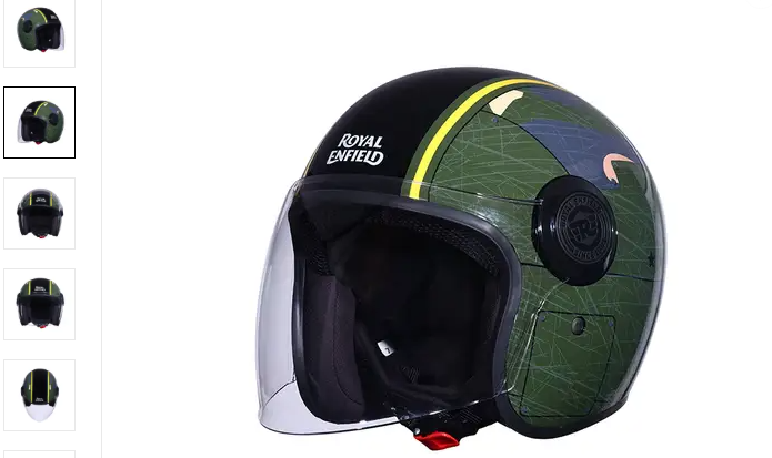 ROYAL ENFIELD COPTER OF SOLID ID ABS MATT BLK/GRY L