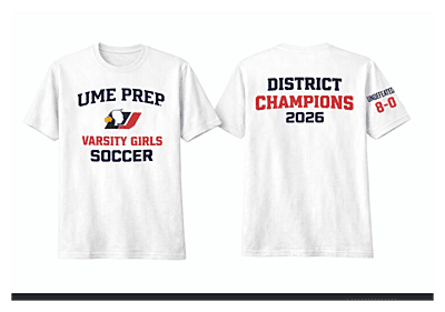 UME Ladies Soccer District Champs