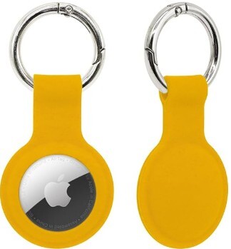 AirTag Holder with Keyring (Yellow )