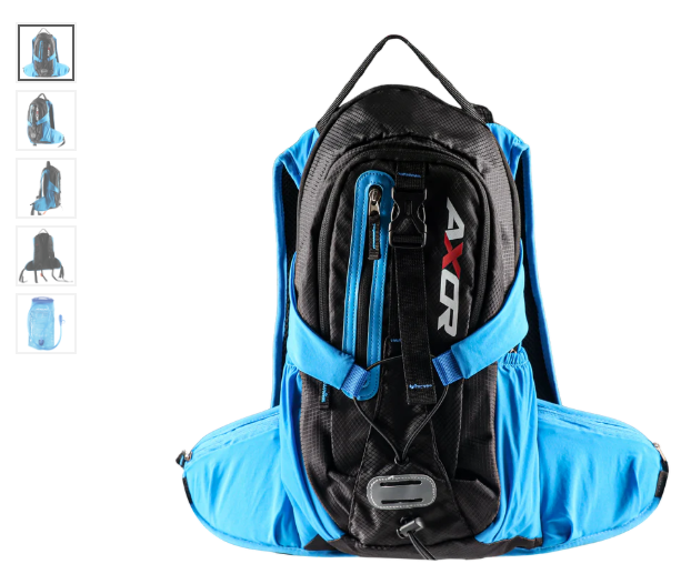 AXOR OASIS HYDERATION BAG WITH BLADER BLACK/BLUE
