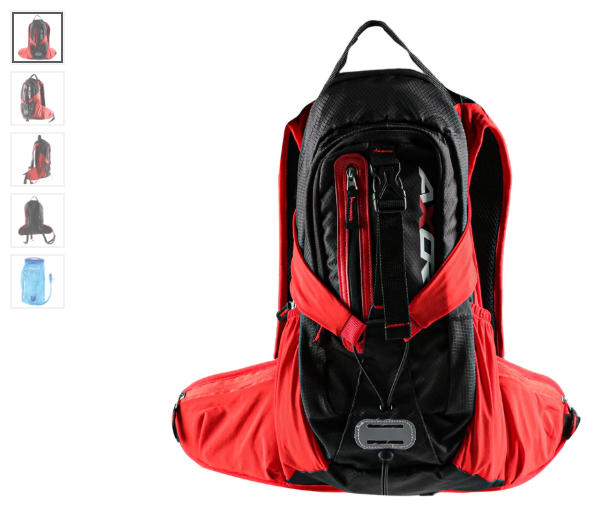 AXOR OASIS HYDERATION BAG WITH BLADER BLACK/RED