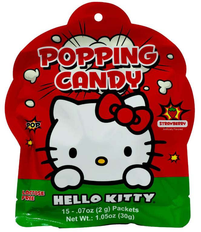 (CH#2616628) Hello Kitty Popping Candy Strawberry Flavor (30g)_4/12/1.05oz