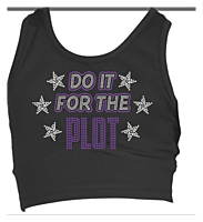 Do it for the Plot Rhinestone Top