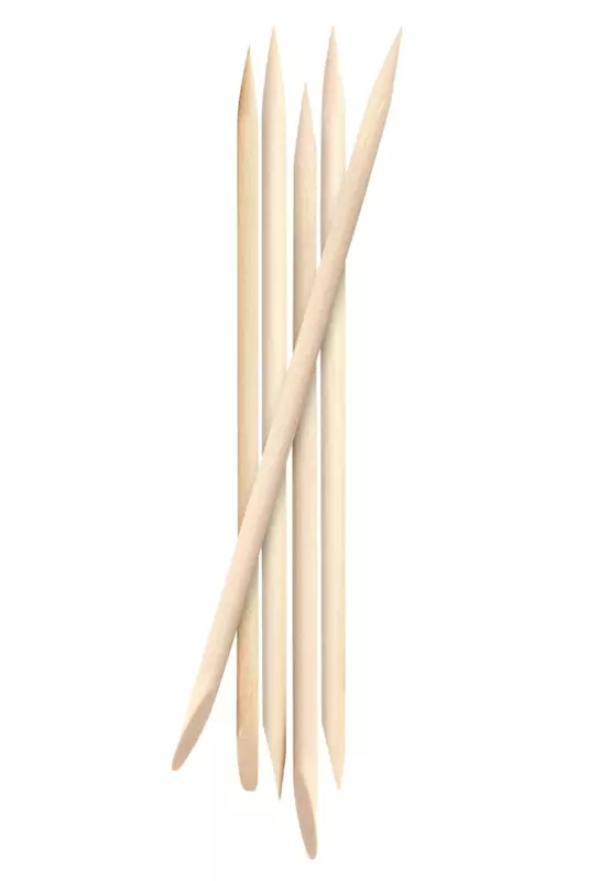Double-End Wood Cuticle Pusher Nail Art Manicure Pedicure Tools (10pcs)