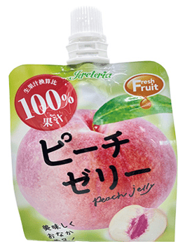 Seiu Fresh Fruit Peach Pouch Jelly 180g_2/24/6.3oz