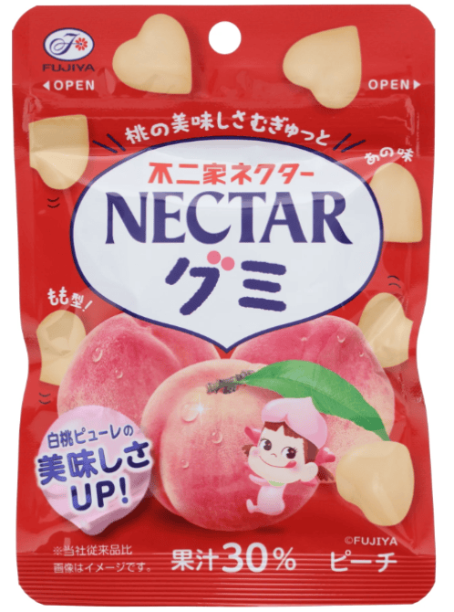Fujiya Nectar Gummy Peach 54g_12/10/1.9oz