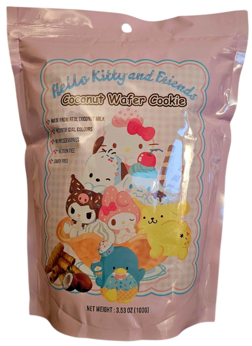 Hello Kitty Coconut Wafer Cookie 100g _ 12/3.53oz
